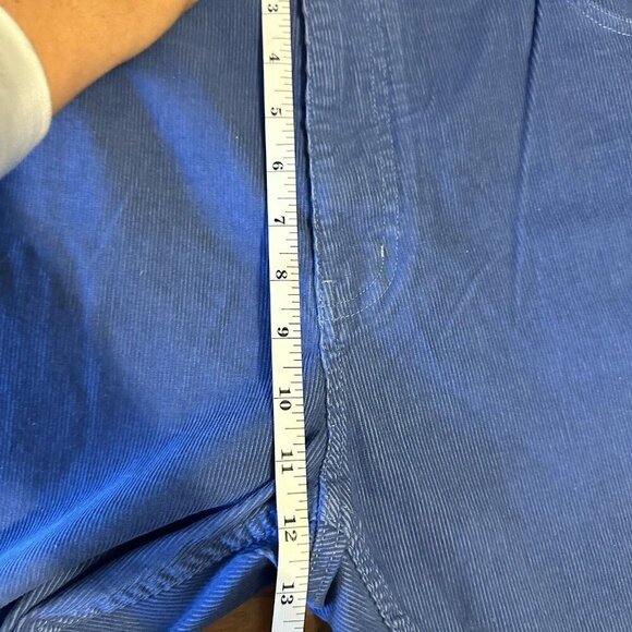 Vineyard Vines Pants Men's 38x32 Blue Corduroy Flat Front Straight Leg Preppy - Picture 12 of 13